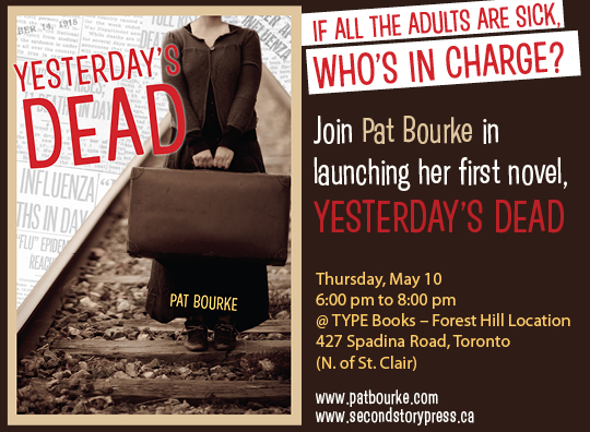 Coming May 10: Book Launch for Yesterday's Dead